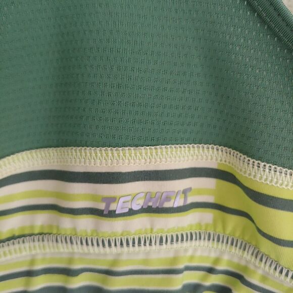 Adidas techfit Medium Compression Sports Bra Neon Green Size S - Picture 5 of 9